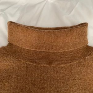 light brown turtle neck
